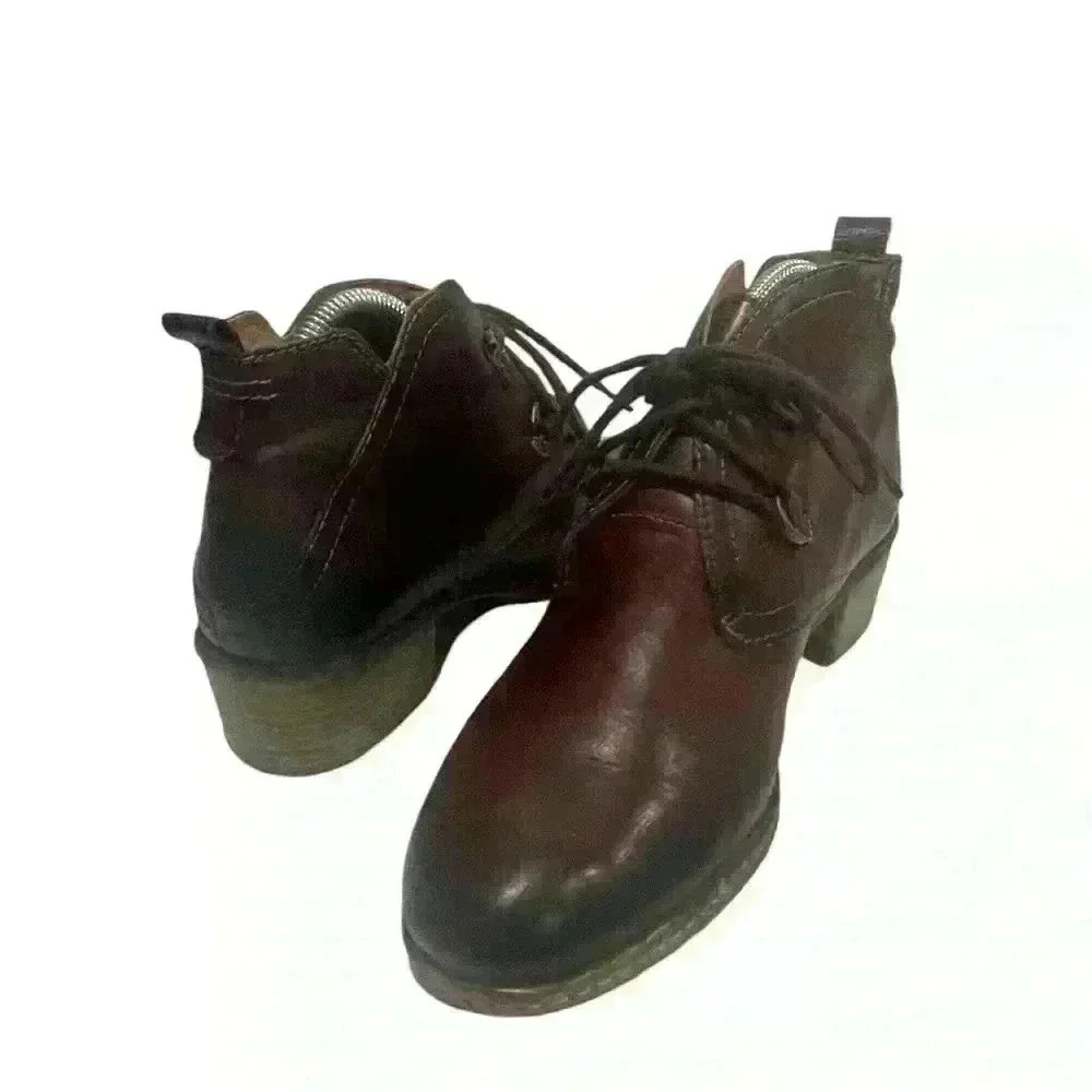 Pikolinos Zaragoza Women's Red Mahogany Ankle Boots Lace Up  Size 39/ 8.5-9 - Picture 2 of 12